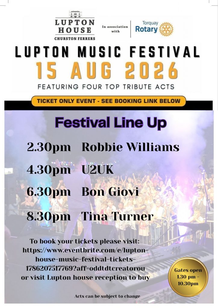 Lupton Music Festival Line up