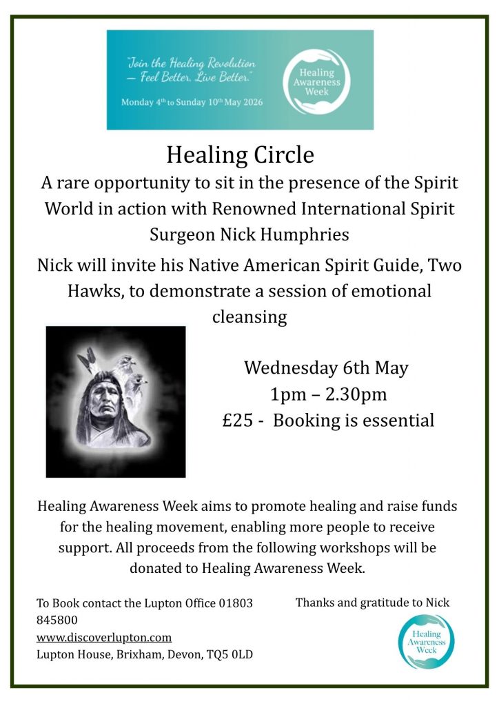 Healing Circle with Nick Humphries and Two Hawks Spirit Guide
